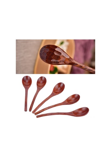 Skycity 5 Adet Ahşap Kamp Çatalı, Uzun Saplı, Kaymaz Önleyici, Ev Ve Dışarı Kullanım, Doğal Malzeme, Pratik Mutfak Gereci Diğer