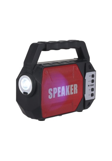 Ms-1636bt Taşınabilir Led Işıklı Bluetooth Hoparlör: Fm Radyo, Flashlight, Süper Bass, Tf Kart Ve Usb Müzik Çalar