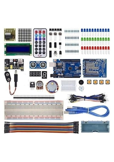 Arduino Uno R3 Full Başlangıç Seti Kutulu 145 Parça 310 Adet