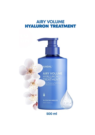 Arındıran Nemlendiren Hacim Veren Saç Kremi Kundal Airy Volume Hyaluron Treatment 500ml Blossom Br.