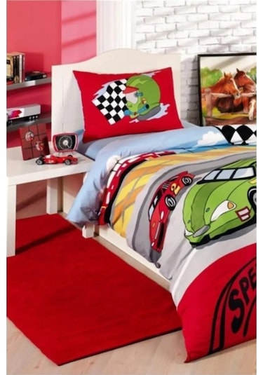 Ranforce Nevresim Takımı Tek Kişilik Speedway Beyaz