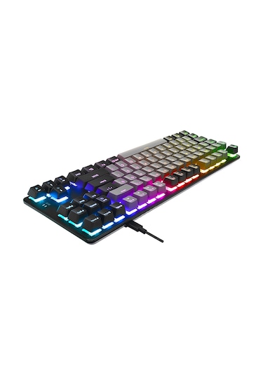 Acer Emachines Eak87 Rgb Mekanik Red Switch Tkl Oyuncu Klavyesi - Gri Siyah 87 Tuş Kompakt Gaming