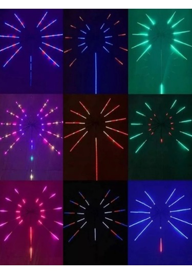 Bluetoothlu Animasyonlu Rgb Led Yıldız Kayar Led Sese Duyarlı 5v Çok Renkli