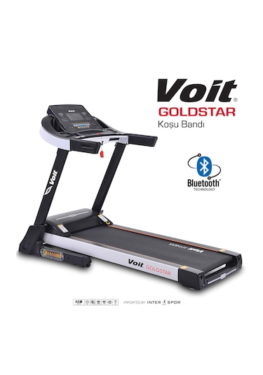Voit Goldstar Koşu Bandı, Otomatik Eğimli, 3 Hp/av Motorlu, Katlanabilir, Bluetooth App, 18km Hız, Programlı