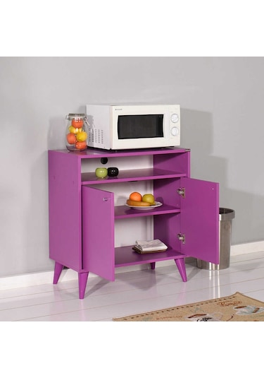 Adoremobilya London Çok Amaçlı Dolap - Mor