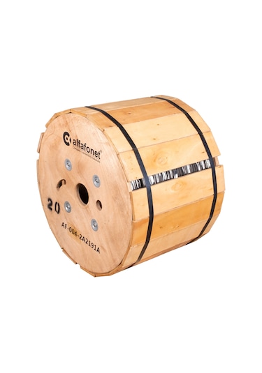Alfafonet 4 Core Single Loose Tube Fiber Optik Kablo 2 Km Makara