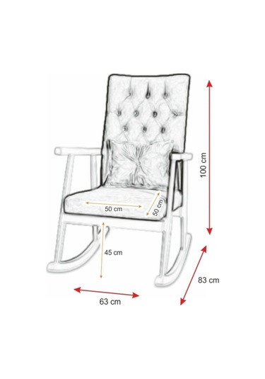 Asedia Trend Lake Lacivert Sallanan Sandalye