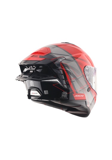 Axor Brutale Surges Full Face Kapalı Kask Parlak Kırmızı - Siyah