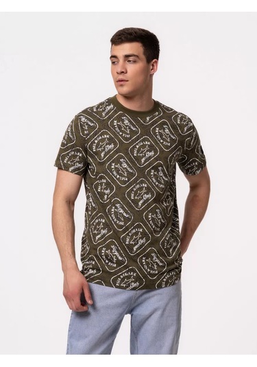 Paul Shark Baskılı Tişört 235257339 Khakı