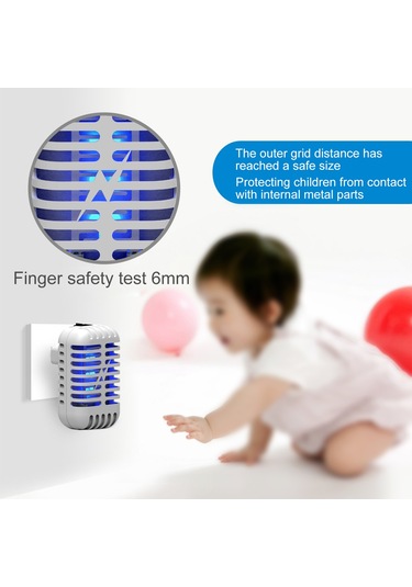 L6401b-eu Mini Ev Sivrisinek Katili Lamba Elektrikli Sivrisinek Siyah