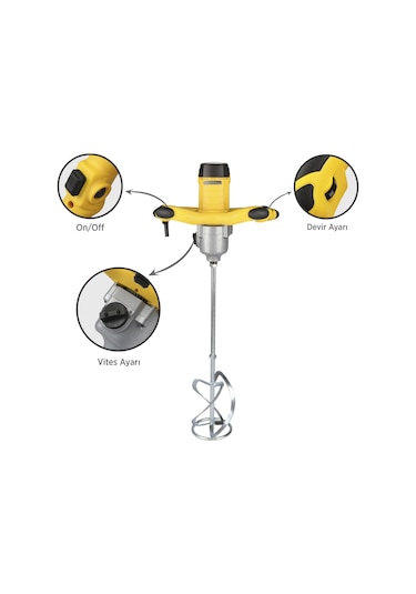 Rtrmax RTM396 Elektrikli Boya ve Harç Karıştırıcı 1800 W 140 mm