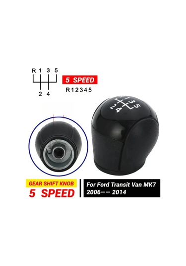 Xuweiwei Ford Transit Van Mk7 2006-2013 İçin Yüksek Kaliteli 5/6 Vites Manuel Vites Topuzu Black 5 Speed