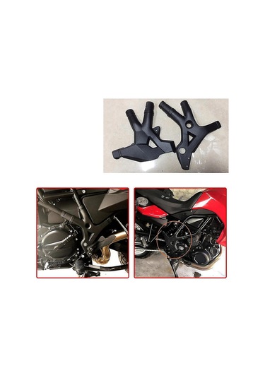 Xindoker Bmw F800gs/f700gs/f650gs Twin 2008-2018 İçin Siyah Plastik Çerçeve Yan Panel Koruması - Aşınma Ve Kirlilikten Koruma