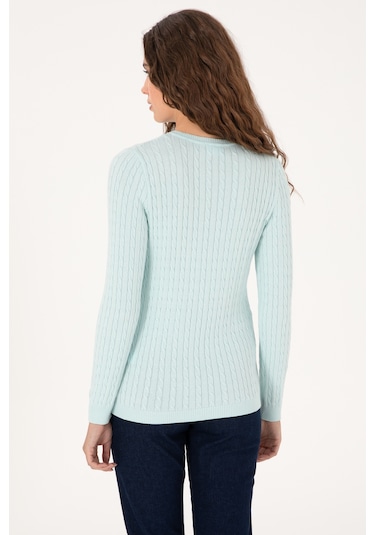 U.s. Polo Assn. Kadın Kazak /triko 50313625-vr253 Nıl Melanj