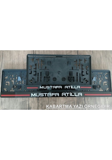 Isme Özel Pleksi Takmatik Plakalik Lazer Kesim 2 Adet Ön Ve Arka 323232633