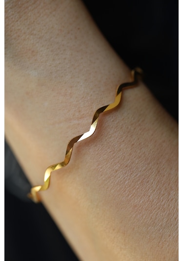 Yenigün Kuyumculuk Yatırımlık Zikzak Ajda Altın Bilezik