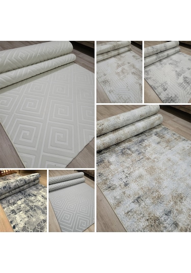 20 Çeşit Kesme Halı-Yumuşak Doku-Kaymaz Taban Yolluk Süper Kalite