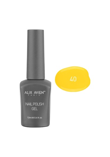 Alix Avien Uv Kalıcı Sarı Jel Oje 40 Gel Polish 12 Ml