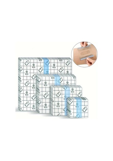 100 Adet/50 Adet Tıbbi Yapışkan Bant Şeffaf Bant Pu Anti-alerjik Tıbbi Yara Pansuman Sabitleme Bandı Alçı Su Geçirmez Ordu Yeşil