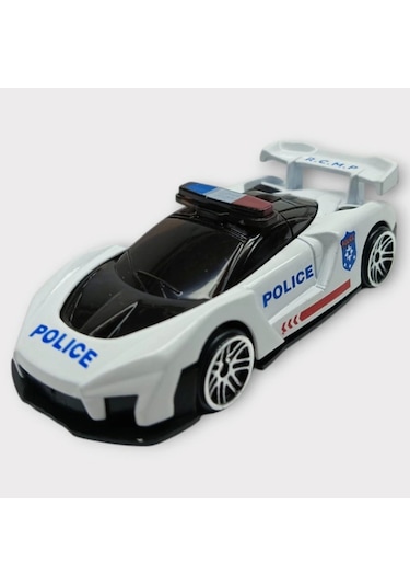 Metal Mini Polis Arabası 8 Cm - Polis - 4 Lisinya