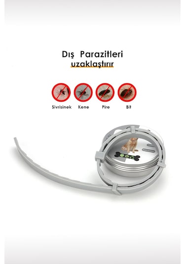 Kedi Anti Pire Kene Önleyici Tasma 38 Cm Pire Önleyici Tasma Kene Önleyici Tasma