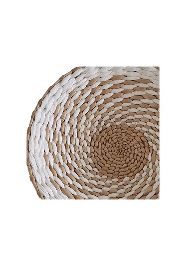 Suntek Magideal Dokuma Sepet Duvar Dekoru Fuaye Veranda Çiftlik Beyaz-30cm