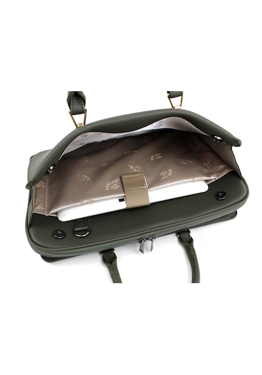 Kadın Haki Renk İpad Notebook 13 & 14 İnç Laptop Ve Evrak Çantası Haki