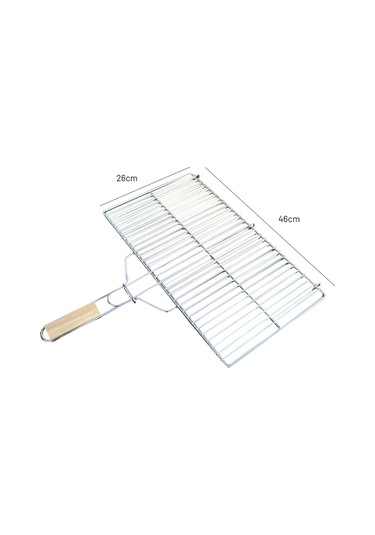 Akt 50'Lik Krom Kaplamalı Düz Barbekü Düz Izgara Seciniz-Seciniz