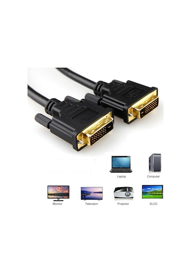 Dvi To Dvi Kablo 24+1 Dvi Kablosu 1.8M