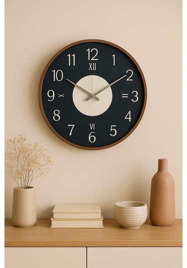 Yeni Tasarım Modern Duvar Saati Şık Ve Kalite Bir Arada No:1003 Siyah