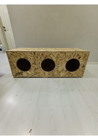 3 Lü Kedi Kulübesi Kedi Yuvası Evi 90 X 36 X 30 Cm