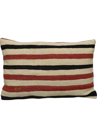 Zehra Abla Halı Yeni El Dokuma Dekoratif Kilim Kırlent Yastık Kılıfı 6673 Çok Renkli