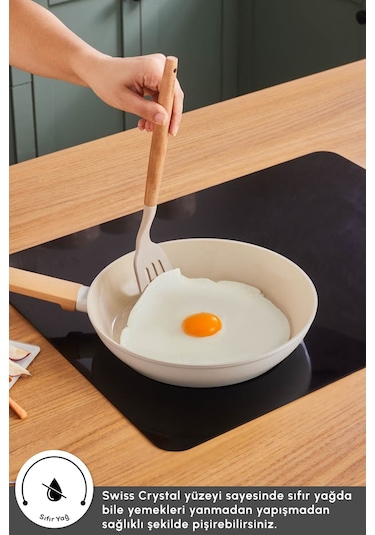 Karaca x Refika Swiss Crystal Almond Cream 26 Cm Tava Ind