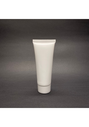 Beyaz Boş Krem Tüpü 50ml , Vidalı Kapaklı Merhem Tüpü , Beyaz Lipgloss Tüp 50 Ml X 3 Adet