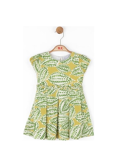 Nk Kids Kız Bebek Leaf Elbise Yeşil