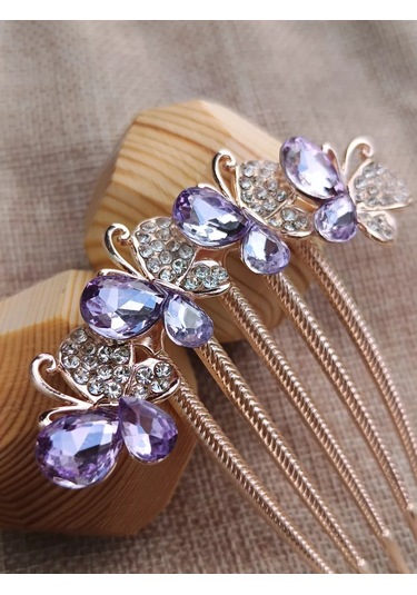 Villovatik Mariana Anahtar Topaç Yelek Shish - Mor Cam 153135826 Diğer