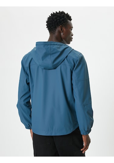 Koton Mevsimlik Ceket Slim Fit Fermuarlı Petrol 5wam20065hw Petrol