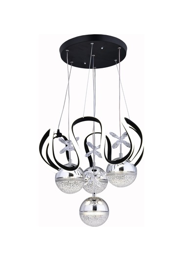 Raın 4 Top Siyah Avize Siyah