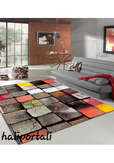 Halıportalı Üç Boyutlu Pvc Taban Salon Mutfak Halısı I-B-420
