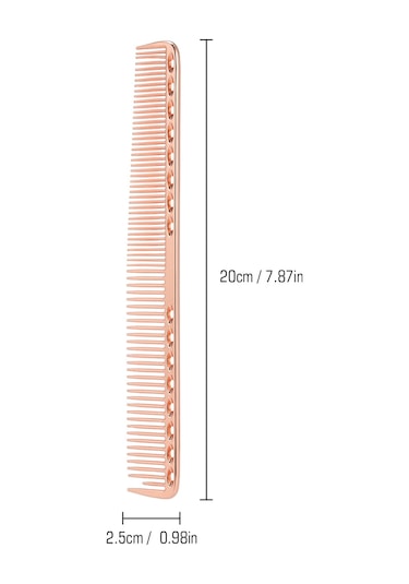 Vkemall Alüminyum Anti-statik Saç Tarakları - Saç Şekillendirme, Bölme Ve Renklendirme İçin Isı Dayanıklı Salon Tarzı