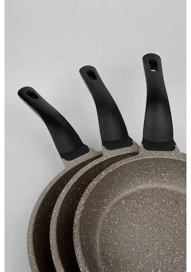 Masterchef Aluminyum Döküm 3'lü Dilimli Tava Gri