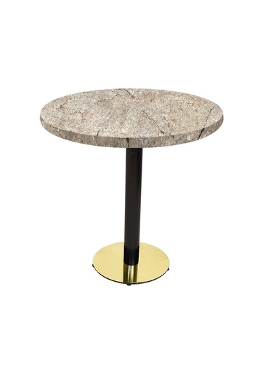 Karanfil Laminat Gold Yuvarlak Masa Q80