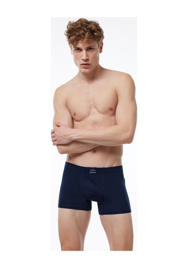 Malabadi Erkek Renkli 5 Li Pamuk Elastan Boxer 5m074 Mavi - Füme - Lacivert - Bordo - Siyah