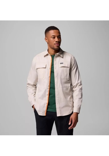 Columbia Am1594 Landroamer Twill Erkek Uzun Kollu Gömlek 2120581278 Bej