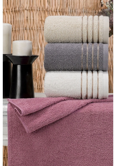 Casnack Diana Pastel Havlu Seti 4'lü 800 G 50 x 90 CM