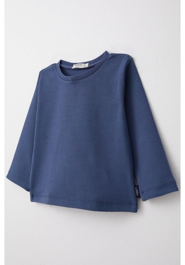 Breeze Erkek Çocuk Uzun Kollu Tişört Basic 1-4 Yaş, İndigo-indigo İndigo