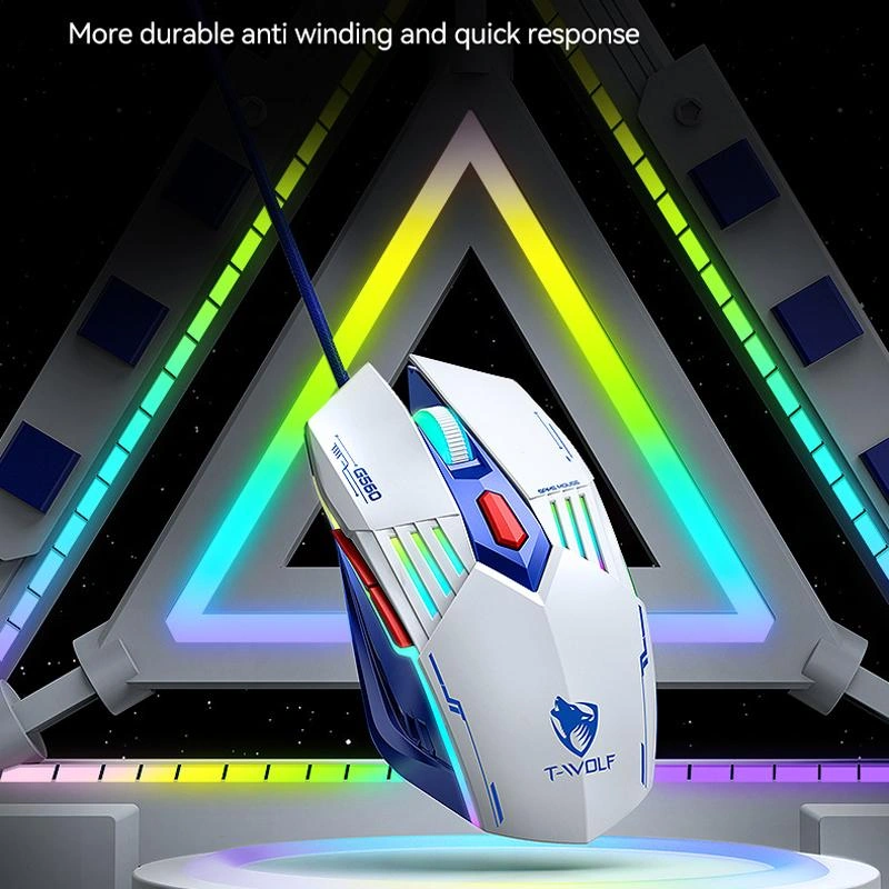 Sones T-wolf Tf610 Usb-c/type-c Kablolu 98 Tuşlu Klavye Ve Fare Kombinasyonu Çift Tonlu Tuş Başlıklı Oyun Seti