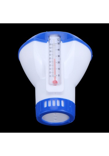 Gajeena 5 İnç Abs Havuz Kimyasal Dağıtıcı - Termometreli Klor Dağıtıcı, Su Sıcaklığı Ölçer, Havuz Ve Jacuzzi İçin Dayanıklı