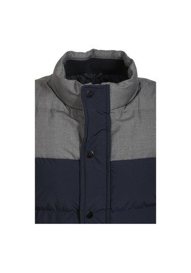 Erkek Slim Fit Lacivert Rüzgar Ve Su Itici Termo Iç Astarlı Nefes Alabilen Yelek Ncs Jeans 4514-Lacivert