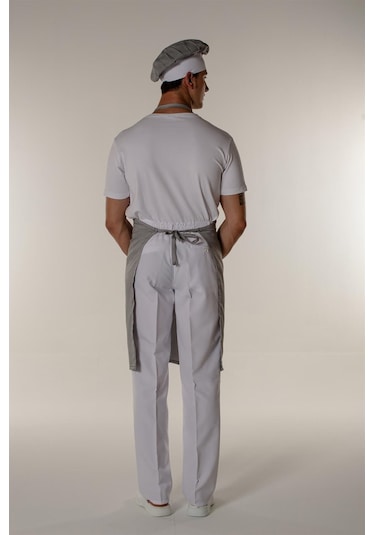 Siyah Piyedepul Aşçı Ve Mutfak Askılı Önlük-Siyah